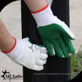 SRSAFETY 10G guante de goma industrial / guantes de goma del jardín / guante de algodón revestido de goma